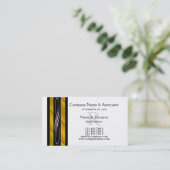 弁護士の弁護士の金ゴールドの白黒 名刺 (スタンド正面)