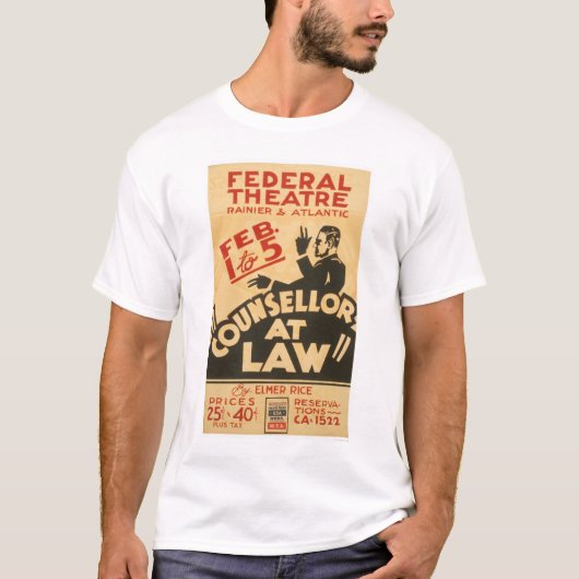 弁護士の戯曲1938 WPA Tシャツ (正面)