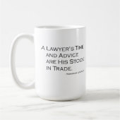 弁護士の時間およびアドバイスのマグ コーヒーマグカップ (左)
