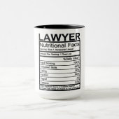 弁護士の栄養事実 マグカップ (中央)
