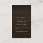 弁護士の正義のスケールの公証人カード 名刺 (裏面)