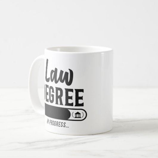 弁護士の法学学生の法学の学位 コーヒーマグカップ (正面左)