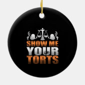 弁護士の法学生パラリーガルを表示 セラミックオーナメント (裏面)