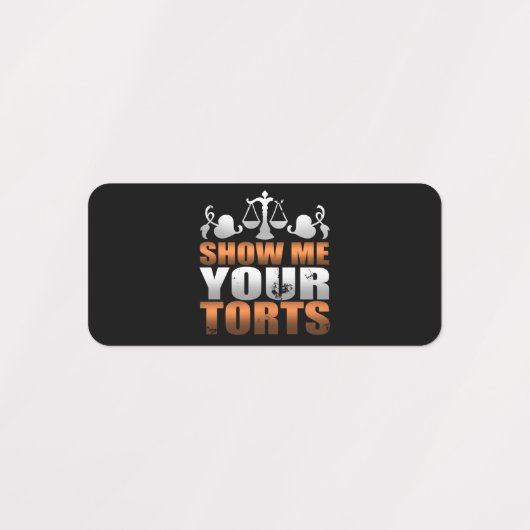 弁護士の法学生パラリーガルを表示 ラベル (デザイン1)