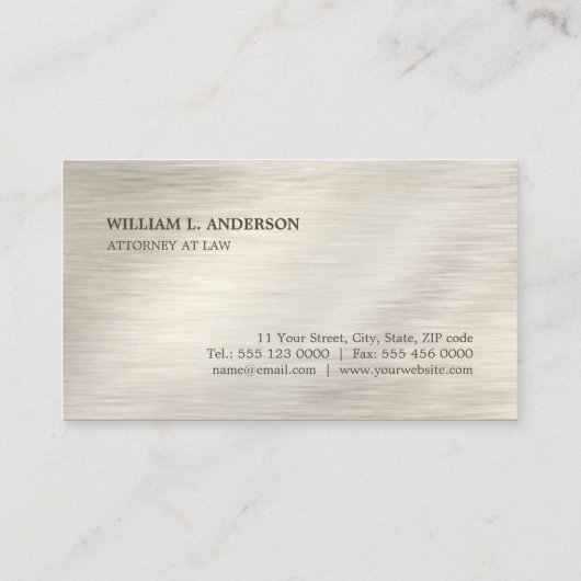 弁護士の法律事務所弁護士のプロフェッショナル 名刺 (裏面)