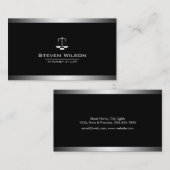 弁護士の白黒法的スケール 名刺 (正面/裏面)