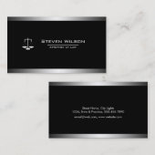 弁護士の白黒法的スケール 名刺 (正面/裏面)