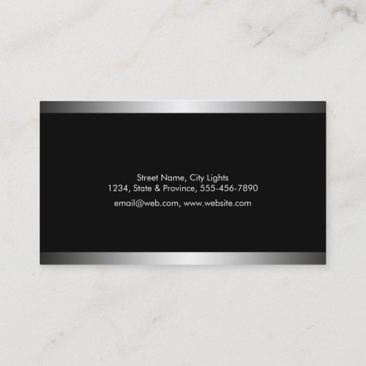 弁護士の白黒法的尺度 名刺 (裏面)