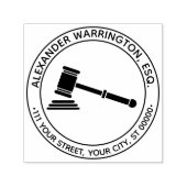 弁護士の裁判官のゲベル法名住所 セルフインキングスタンプ (デザイン)