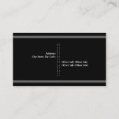 弁護士の規模グレー、ブラック 名刺 (裏面)