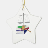 弁護士の記号 セラミックオーナメント (左)