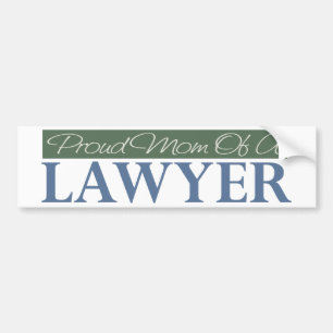 弁護士の誇り高いお母さん バンパーステッカー