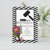 弁護士の誕生日に カード (スタンド正面)