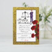 弁護士の誕生日 カード (スタンド正面)