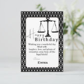弁護士の誕生日 カード (スタンド正面)