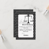 弁護士の誕生日 カード (正面/裏面インサイチュ)