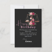弁護士の誕生日 カード (正面)