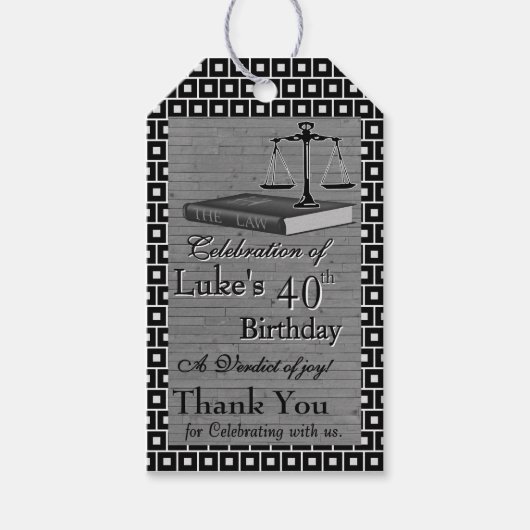 弁護士の誕生日 ギフトタグ (正面)