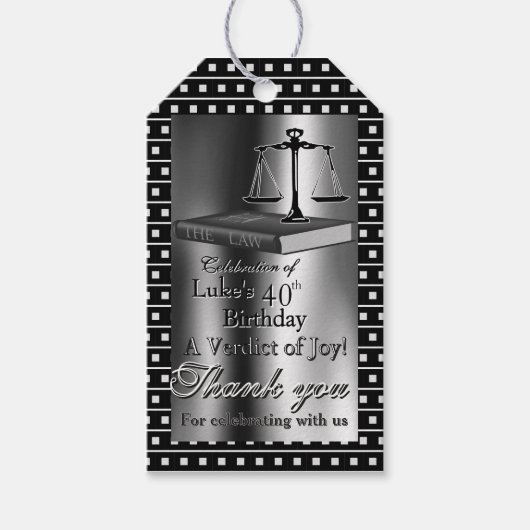 弁護士の誕生日 ギフトタグ (正面)