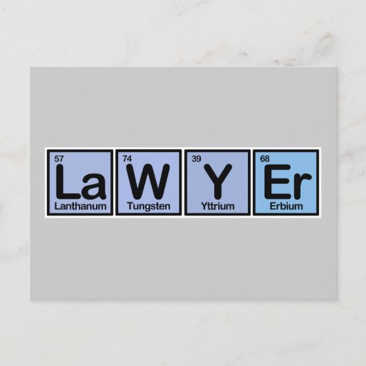 弁護士の資格 ポストカード (正面)