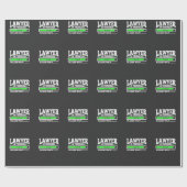 弁護士の進行中のおもしろいな法律学校学生 ラッピングペーパー (フラット)