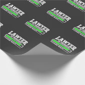 弁護士の進行中のおもしろいな法律学校学生 ラッピングペーパー (角)