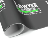 弁護士の進行中のおもしろいな法律学校学生 ラッピングペーパー (ロールコーナー)