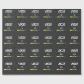 弁護士の進行中のおもしろいな法律学校学生 ラッピングペーパー (フラット)