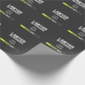 弁護士の進行中のおもしろいな法律学校学生 ラッピングペーパー (角)