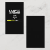 弁護士の進行中のおもしろいな法律学校学生 名刺 (正面/裏面)