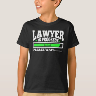 弁護士の進行中のおもしろいな法律学校学生 Tシャツ