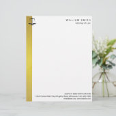 弁護士の金ゴールドの金属の法的スケール弁護士 レターヘッド (スタンド正面)