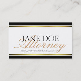 弁護士の金ゴールドの金属原稿 名刺