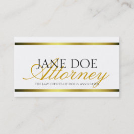 弁護士の金ゴールドの金属原稿 名刺