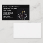 弁護士の高級な編集可能な名刺 名刺 (正面/裏面)