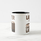 弁護士の(おもしろいな)ギフト ツートーンマグカップ (中央)