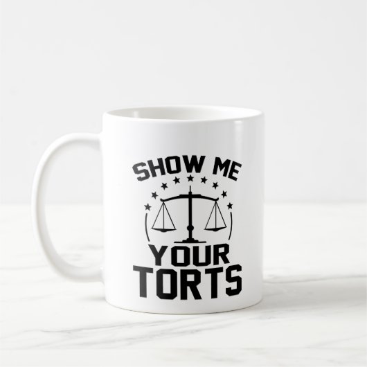 弁護士のtortsおもしろい GIftを表示 コーヒーマグカップ (左)