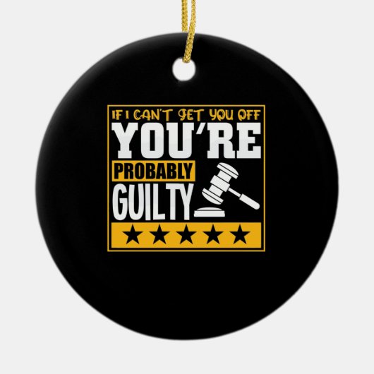 弁護士はおそらく有罪だ セラミックオーナメント (正面)