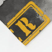 弁護士はかりで測が欲しい、黄色のネクタイ、グレー フリースブランケット (角)