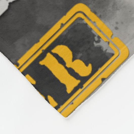 弁護士はかりで測が欲しい、黄色のネクタイ、グレー フリースブランケット (角)