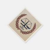 弁護士はかりで測の授パーソナライズされた与品の スタンダードカクテルナプキン (角)