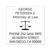 弁護士はかりで測弁護士シンプル セルフインキングスタンプ (デザイン)