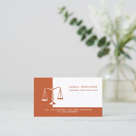 弁護士はかりで測·オブ·ジャスティス 名刺 (スタンド正面)