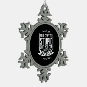 弁護士はそれを離婚することができる スノーフレークピューターオーナメント (左)