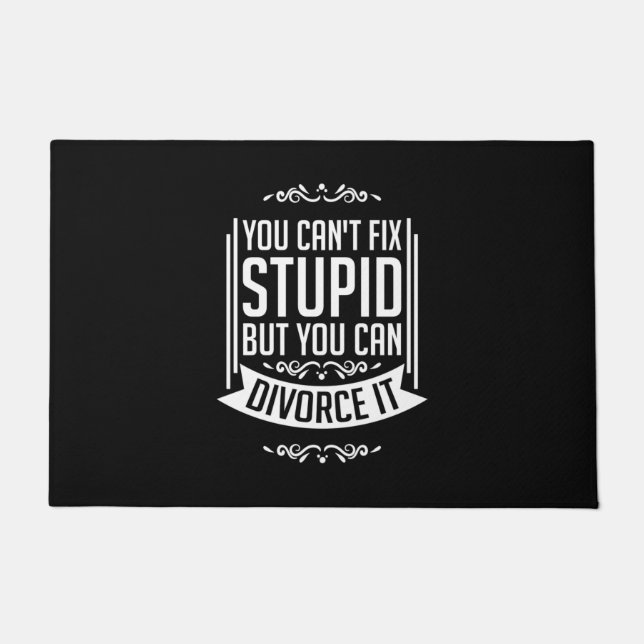 弁護士はそれを離婚することができる ドアマット (正面)