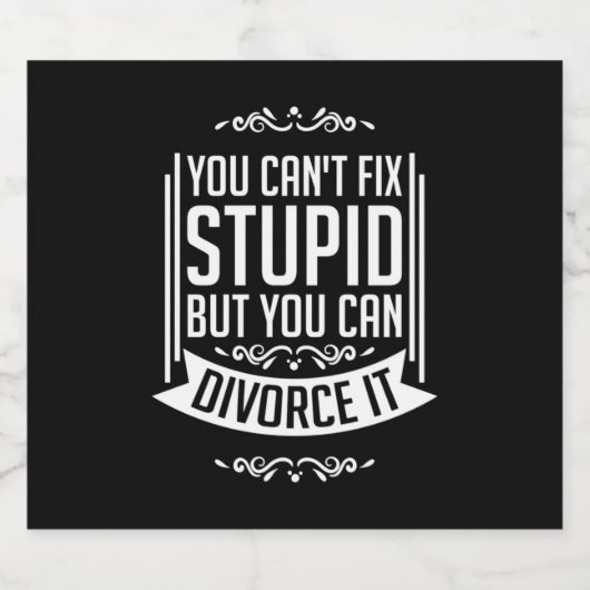 弁護士はそれを離婚することができる ビールラベル (シングルラベル)