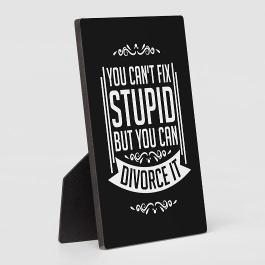 弁護士はそれを離婚することができる フォトプラーク (側面)