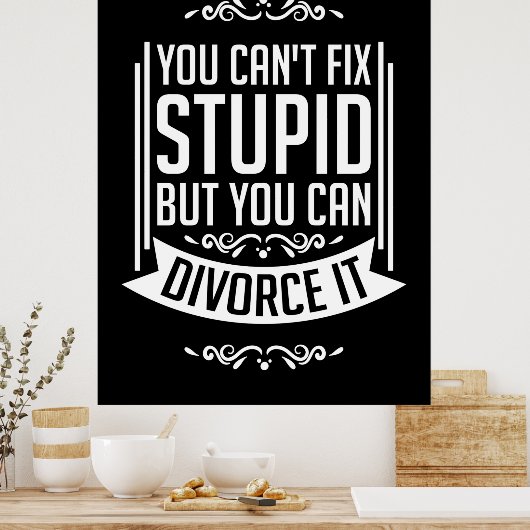 弁護士はそれを離婚することができる ポスター (キッチン)