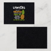 弁護士はパイナップルのようだ。 名刺 (正面/裏面)