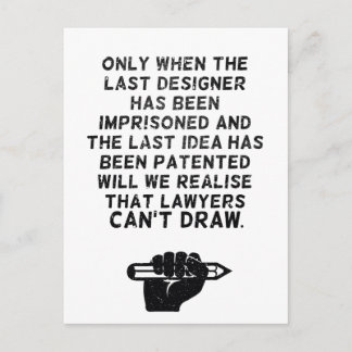 弁護士は引くことができません! ポストカード